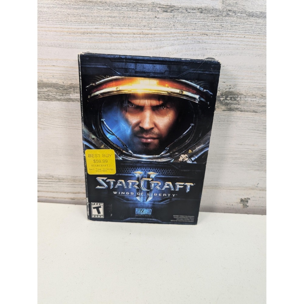 StarCraft II Wings Of Liberty PC Game Blizzard 2010 T Strategy Disc Manual